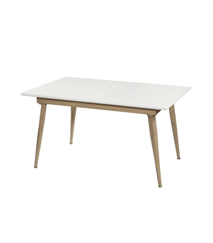 Boston table rectangular extendable matte white