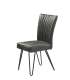 MBTIC 1 silla Silla Urban estructura metalica negra tapizado en