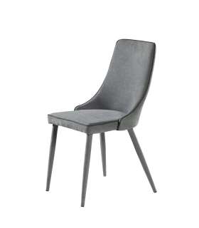 MBTIC 1 silla Silla Mar en acabado tapizado gris 91 cm(alto)48