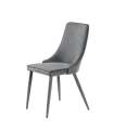 Sea chair upholstered in grey.