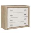 Conforto 4 gavetas Feito em cambrai/branco finish 85 cm (alto) 102 cm (largura)40 cm (largo)