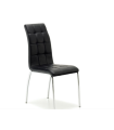 Pack de 4 sillas Borja DC-1107 tapizada en simil piel negro, 96cm(alto) 42cm(ancho) 60cm(largo)