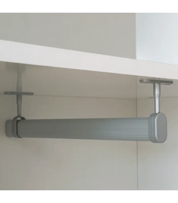 Armário Neo Hall em carvalho/cinza, 187x100x35 cm