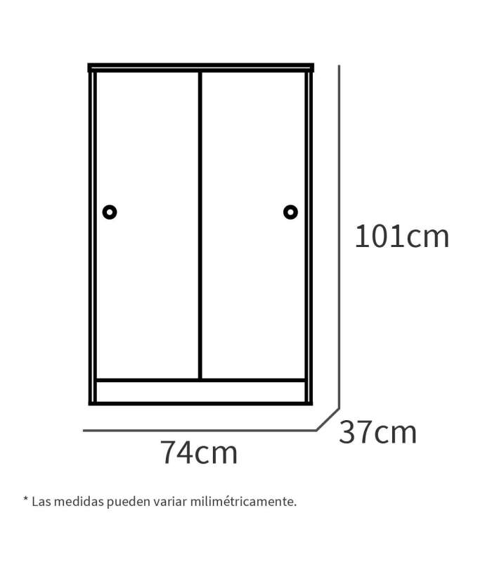 copy of Turin Multipurpose Wardrobe Shoemaker 2 Doors