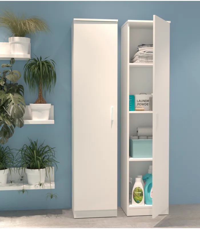 Armario multiusos Tibet blanco mate, 180 cm alto