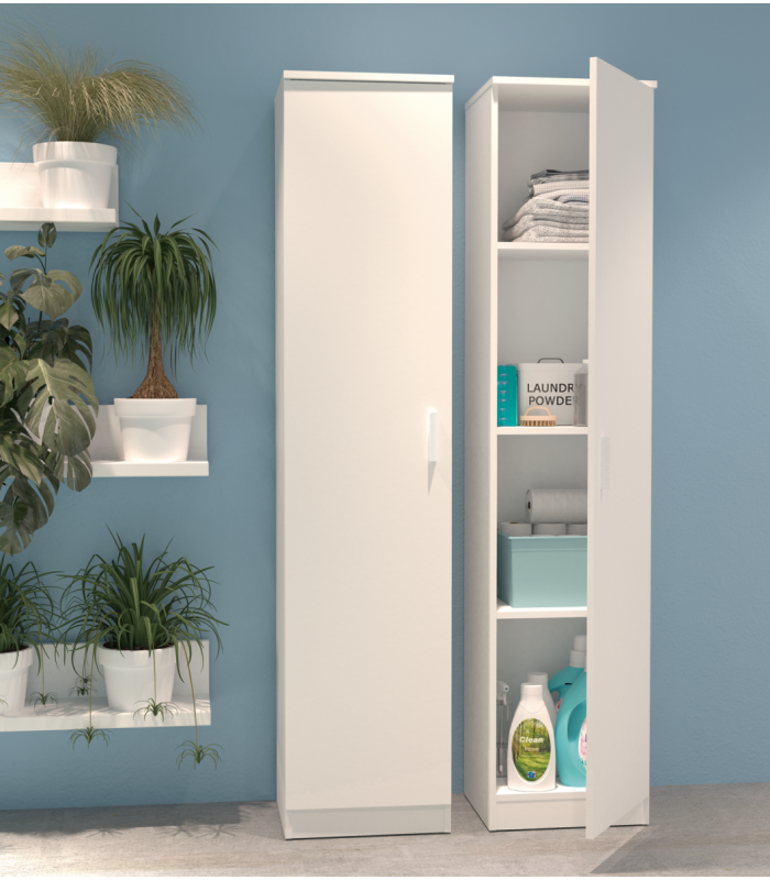 copy of Turin white multipurpose cabinet 40 cm wide