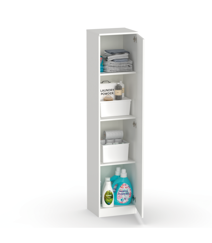 copy of Turin white multipurpose cabinet 40 cm wide