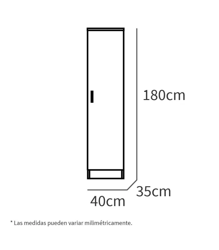 Armario multiusos Tibet en roble cambrian, 180 cm
