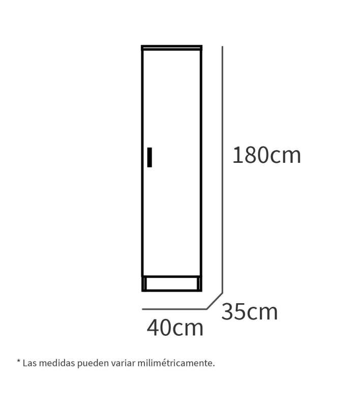 copy of Turin white multipurpose cabinet 40 cm wide