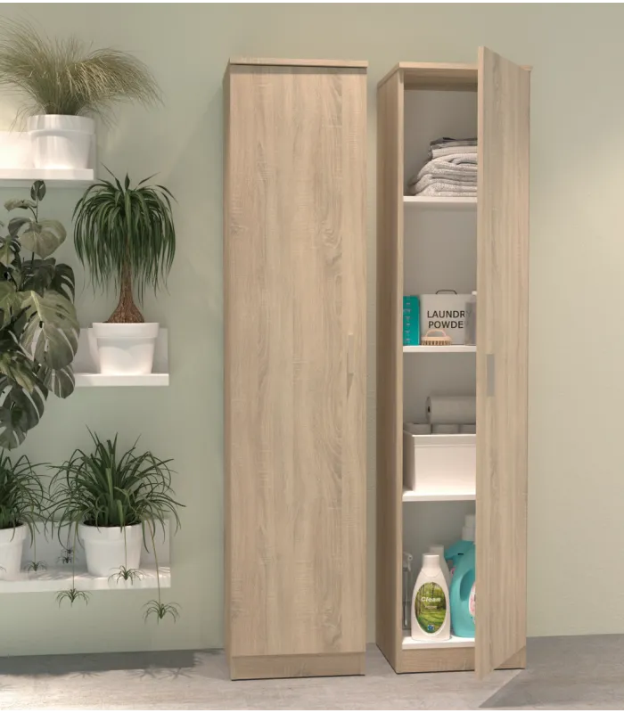 Armario multiusos Tibet en roble cambrian, 180 cm