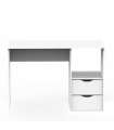 Eko escritório ou mesa de escritório, acabamento branco, carvalho cambriano, 76 cm(altura)115 cm(largura)50 cm(profundidade)
