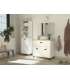 Meuble lavabo Toscana en finition blanche 95 cm(hauteur)85