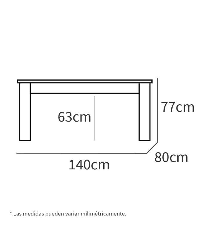 PTARCH Mesas de cocina fijas Mesa fija Kia para salón, cocina