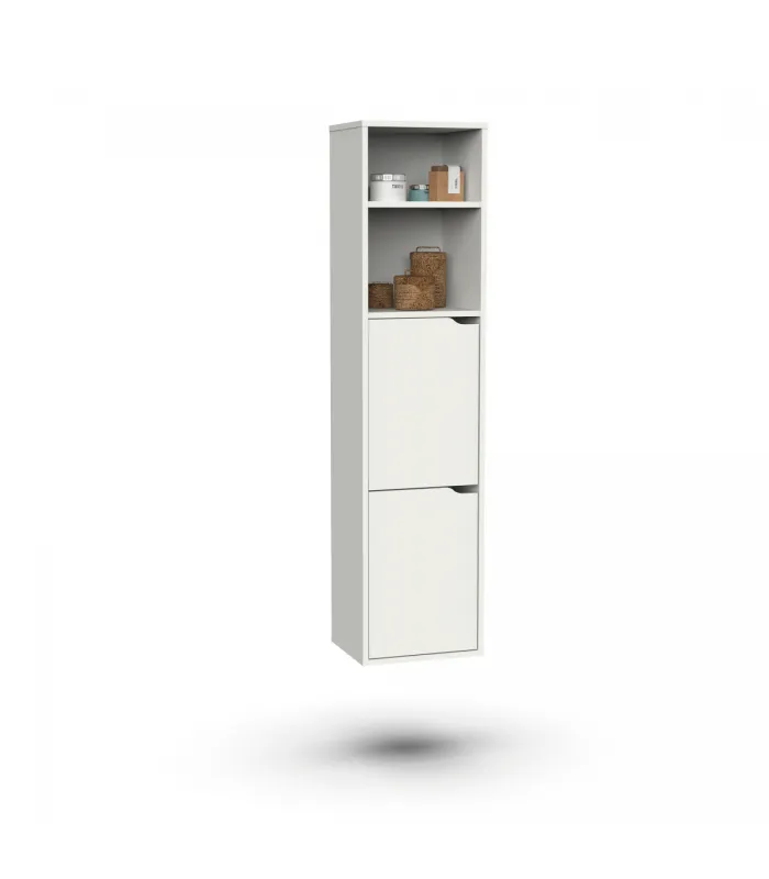 Columna de baño Nadia blanca, 150 cm de altura