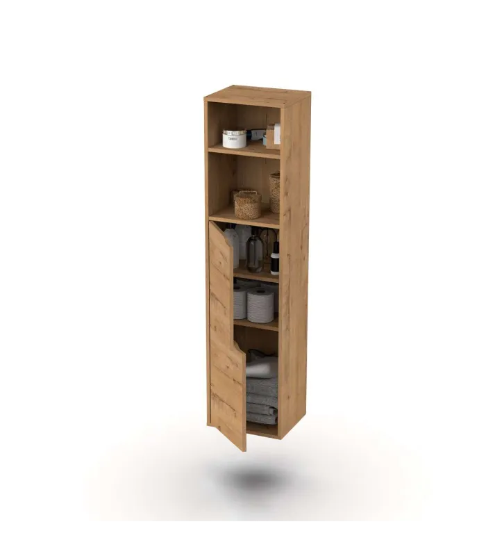 Columna baño Nadia roble gold 150 cm alta