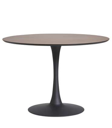 Oda round table black/walnut finish 75 cm(height) 110 cm(width)
