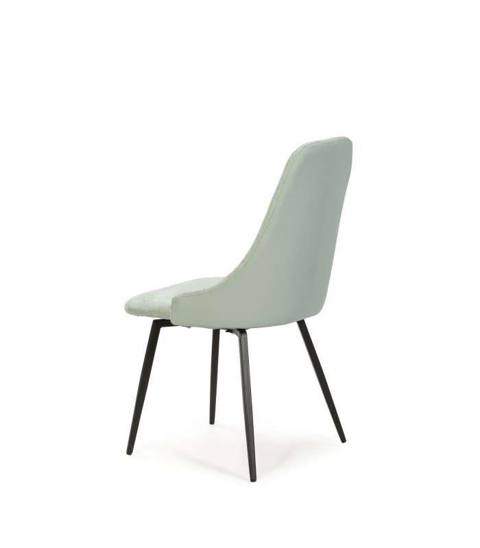 ELMA SWIVEL CHAIR TURQUOISE / BLACK LEGS 2P/CA