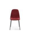 Lot de 4 chaises modèle Renne finition rouge 85 cm (hauteur) 54 cm (largeur) 45 cm (longueur)