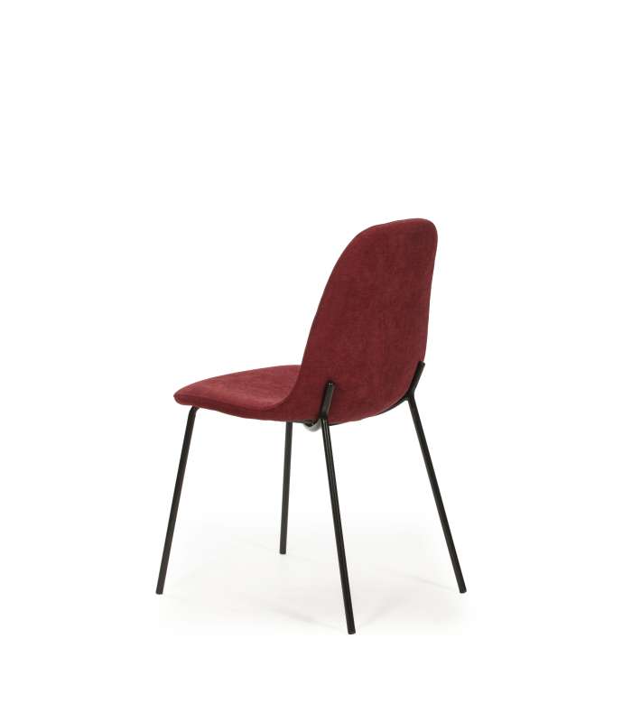 Lot de 4 chaises modèle Renne finition rouge 85 cm (hauteur) 54