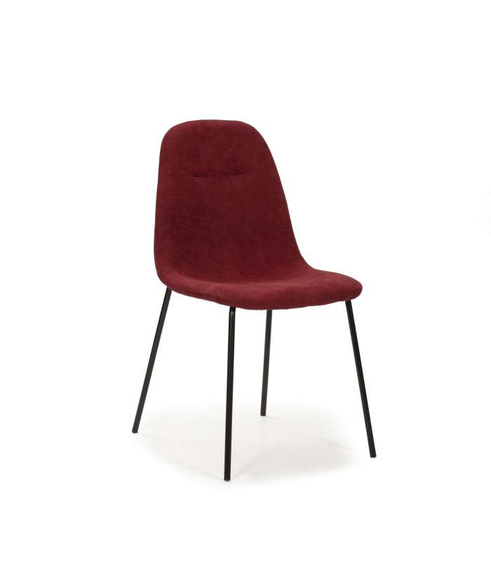 Lot de 4 chaises modèle Renne finition rouge 85 cm (hauteur) 54