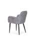 Lot de 2 fauteuils modèle Aude finition grise 87 cm (hauteur)