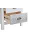 Table basse Romantica avec 2 tiroirs, finition blanche, 46 cm