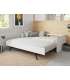 Lit gigogne pour matelas de 90 cm Finition blanc Redona