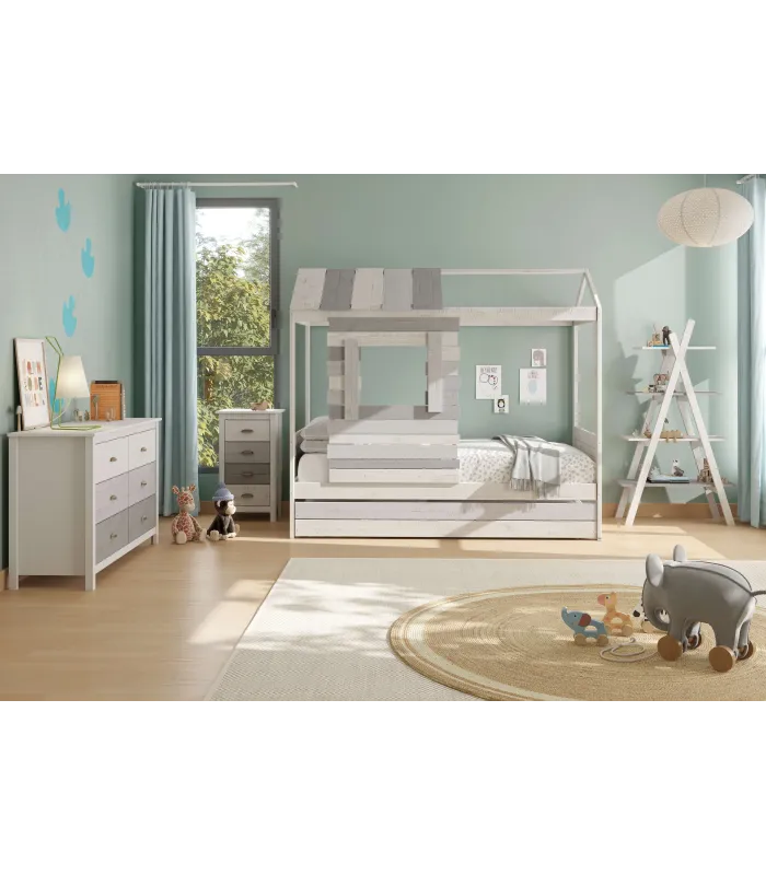 Estantería Lia 4 estantes multicolor 146 cm