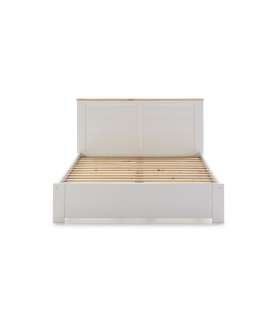 90 cm bunk bed Kiara light gray/white wax Length: 200 cm Width: