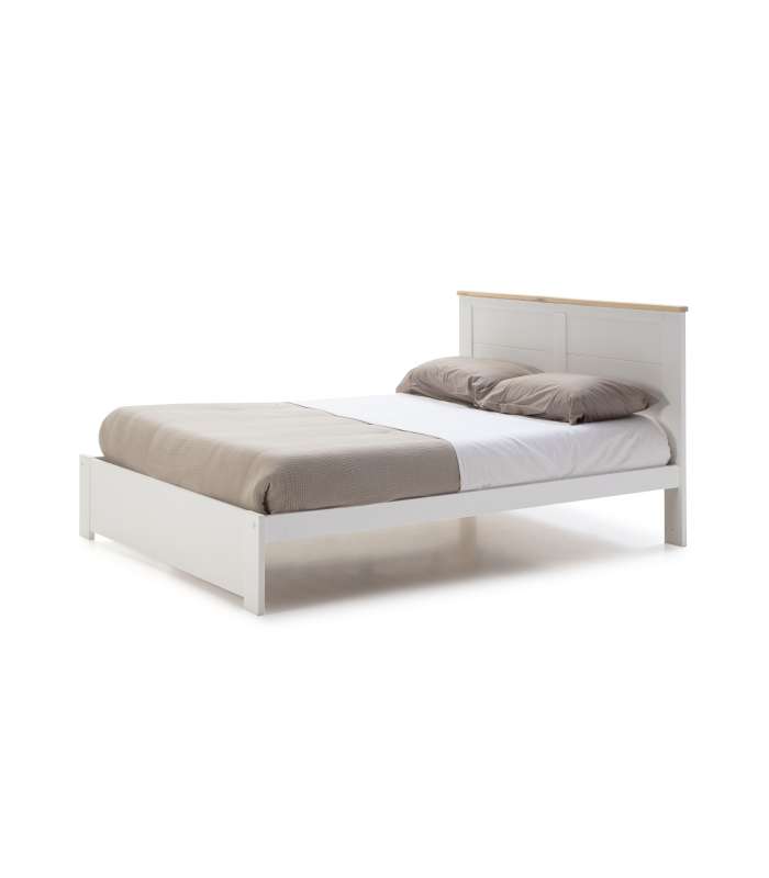 90 cm bunk bed Kiara light gray/white wax Length: 200 cm Width: