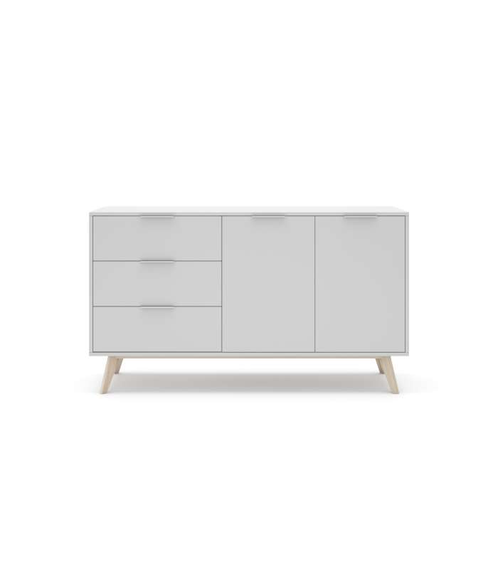 MKRIC Aparadores MIRANDA SIDEBOARD 3P3C BRANCO/CERA