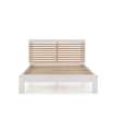 90 cm bunk bed Kiara light gray/white wax Length: 200 cm Width: 104.5 cm Height: 155 cm