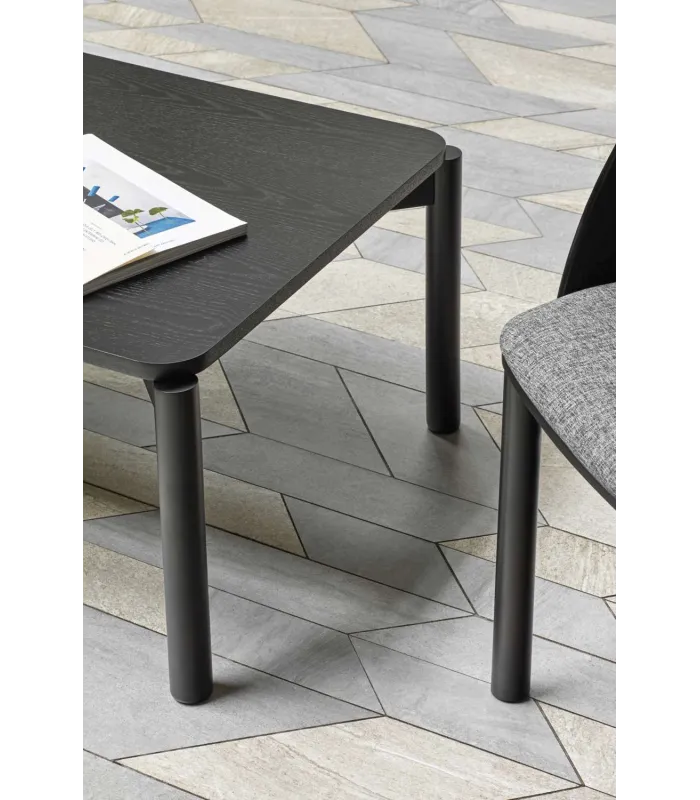 Mesa de centro negra modelo Atlas, 110x60x40 cm
