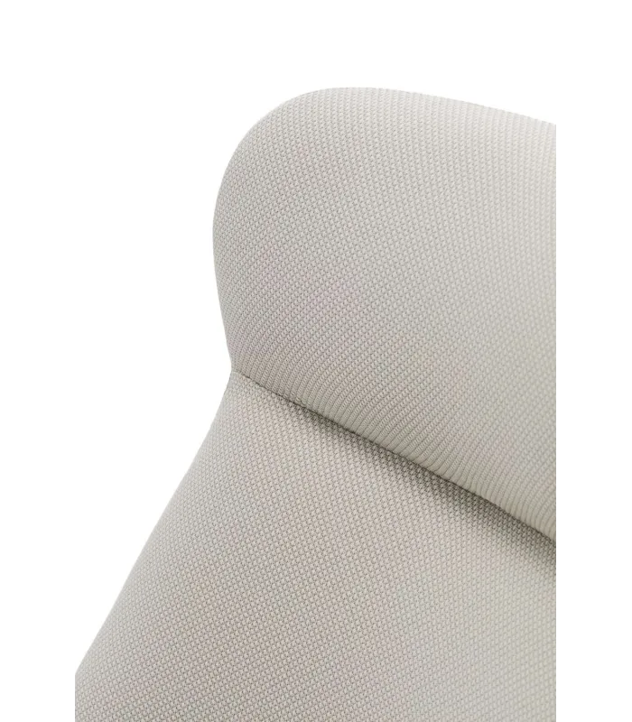 Butaca Dins-Alta tapizada color crema, 81x114x83 cm