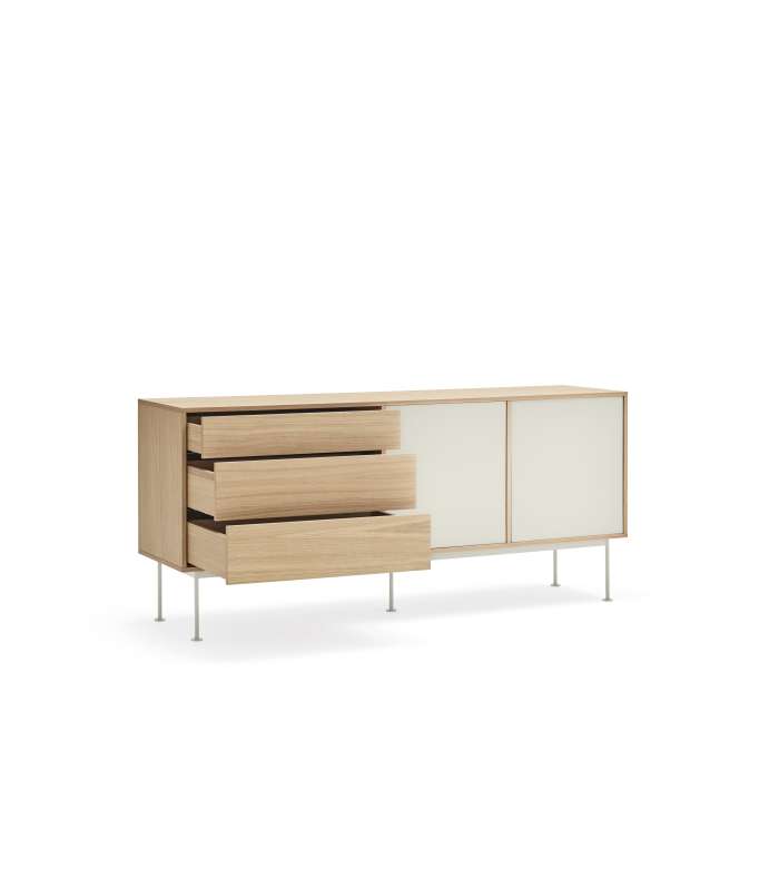 Mueble aparador modelo Yoko 2 puertas 3 cajones varios colores