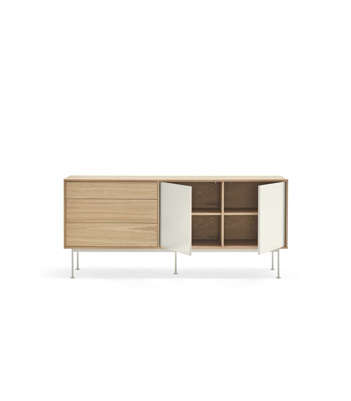 Mueble aparador modelo Yoko 2 puertas 3 cajones varios colores