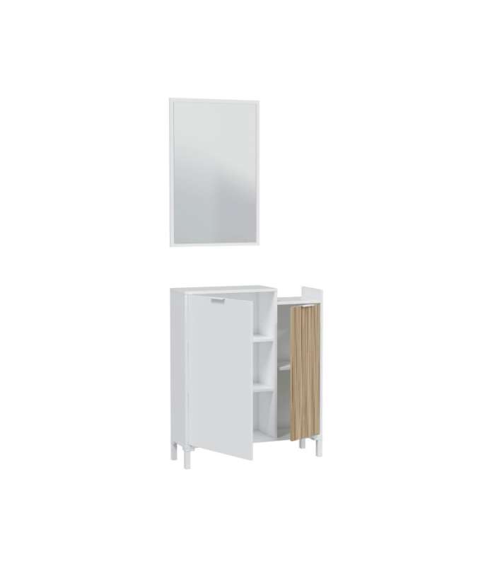 copy of Mueble Recibidor Loira acabado blanco artik y roble