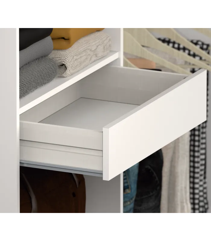Armario vestidor Cloe blanco 200x200x50 cm