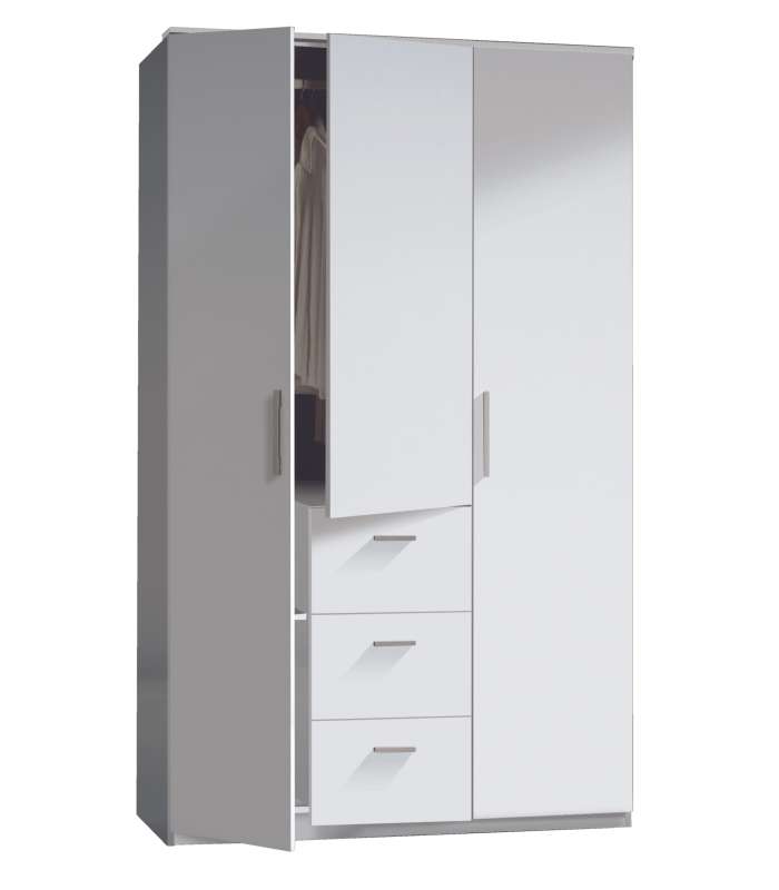 copy of Armoire Milan en finition blanche avec 2 portes et 3