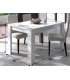 Table à rallonge Paris en blanc brillant 78 cm(hauteur)140-190