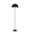 Lámpara de pie modelo Marnau acabado negro/cuero, 166cm(alto) 40cm(ancho) 40cm(largo).