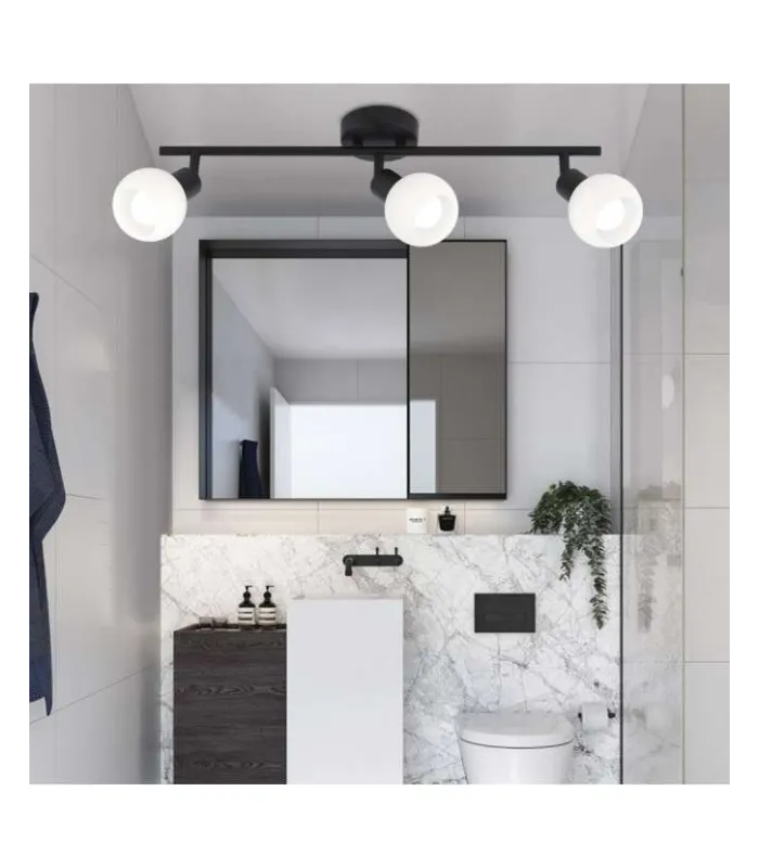 Plafonnier 3 lumières Vera leather 17 cm(hauteur)56