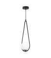 Modelo Pendant Eliot preto finish, 49cm (alta) 25cm (largura) 15cm (largo)