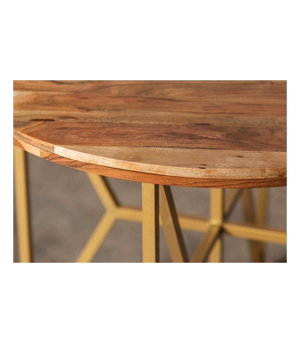 Mesa de cocina redonda fija de madera – mate cocinas