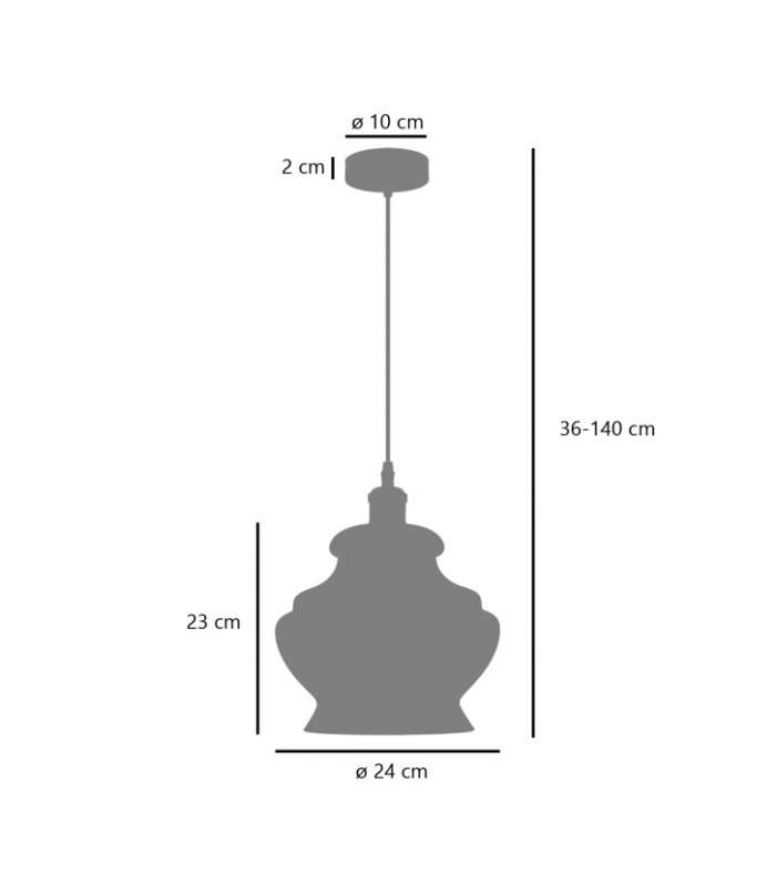 copy of Lámpara lineal de 2 luces modelo Berta acabado negro 49