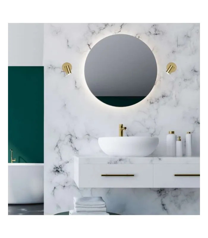 Aplique Andy em latão, versátil e direcional