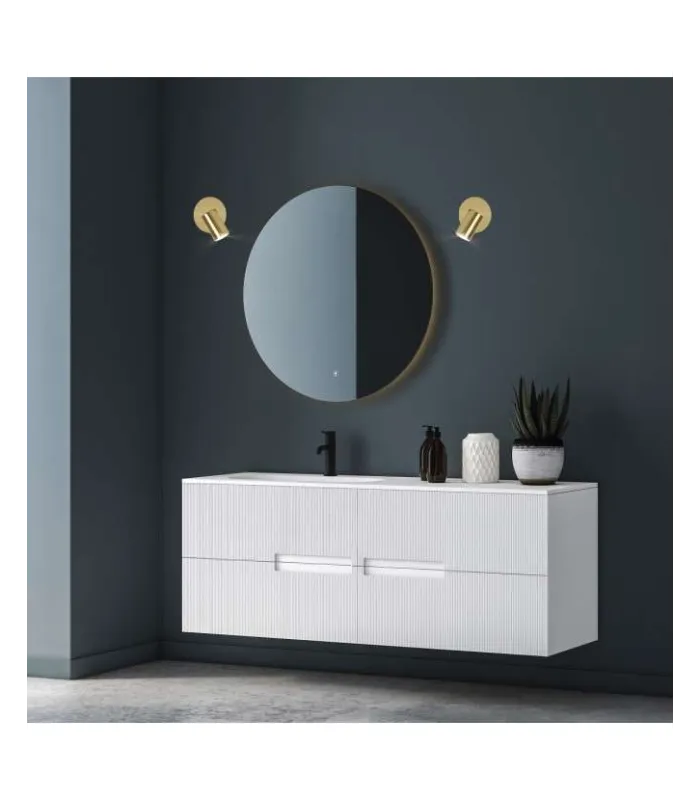 Aplique Andy em latão, versátil e direcional