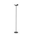 Modelo de lâmpada de pé LED Petro black finish, 179cm (alta) 26cm (largura) 26cm (largo)