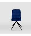 Pack de 2 sillas modelo Rosemary tapizadas en terciopelo azul índigo, 46cm(ancho ) 88cm(altura) 57cm(fondo)