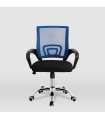 cópia da cadeira de escritório giratória Logic estofada em tecido preto respirável, 90-102 cm(altura)60 cm(largura)60 cm(comprim